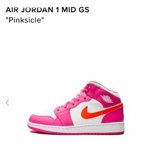 Nike, Air Jordan 1 Mid GS. “Pinksicle”